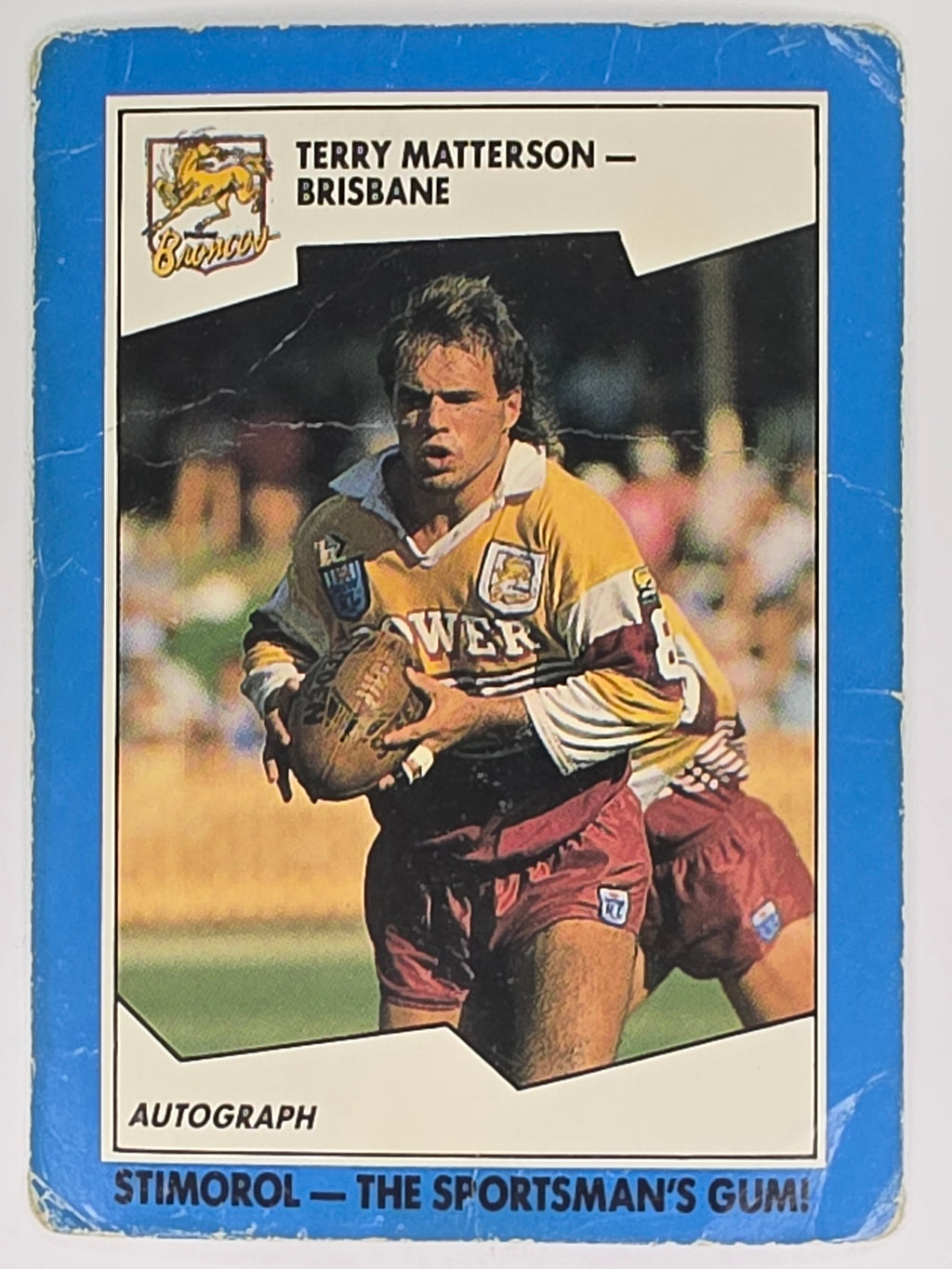 NRL 1989 Scanlens | #69 Terry Matterson | Brisbane Broncos (a)
