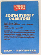 NRL 1989 Scanlens | #71 South Sydney Rabbitohs Logo (a)