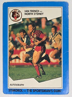 NRL 1989 Scanlens | #85 Ian French | North Sydney Bears