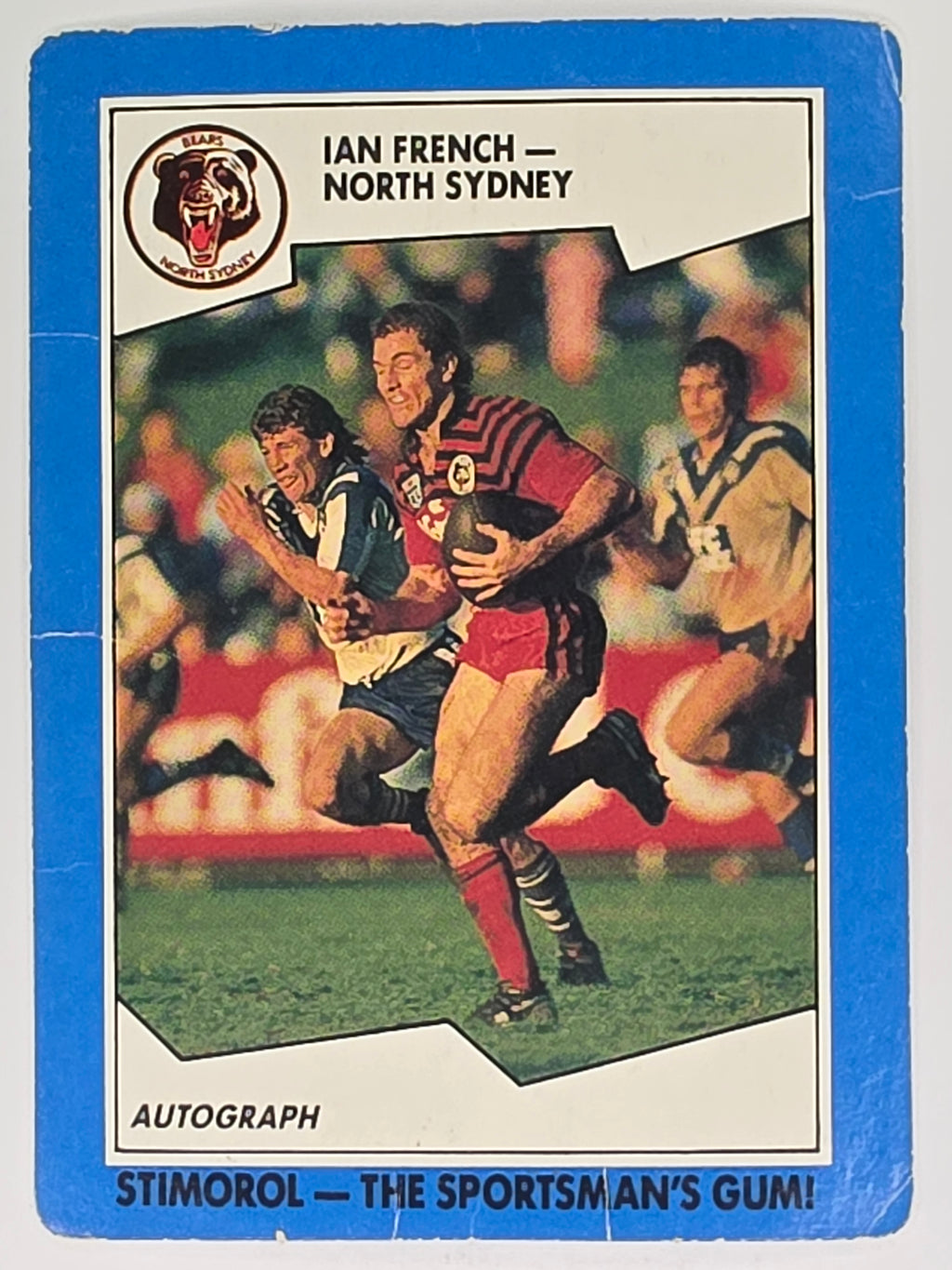 NRL 1989 Scanlens | #85 Ian French | North Sydney Bears (a)