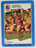 NRL 1989 Scanlens | #85 Ian French | North Sydney Bears (b)