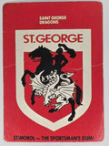 NRL 1989 Scanlens | #90 St. George Dragons Logo