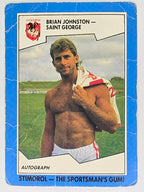 NRL 1989 Scanlens | #96 Brian Johnston | St. George Dragons