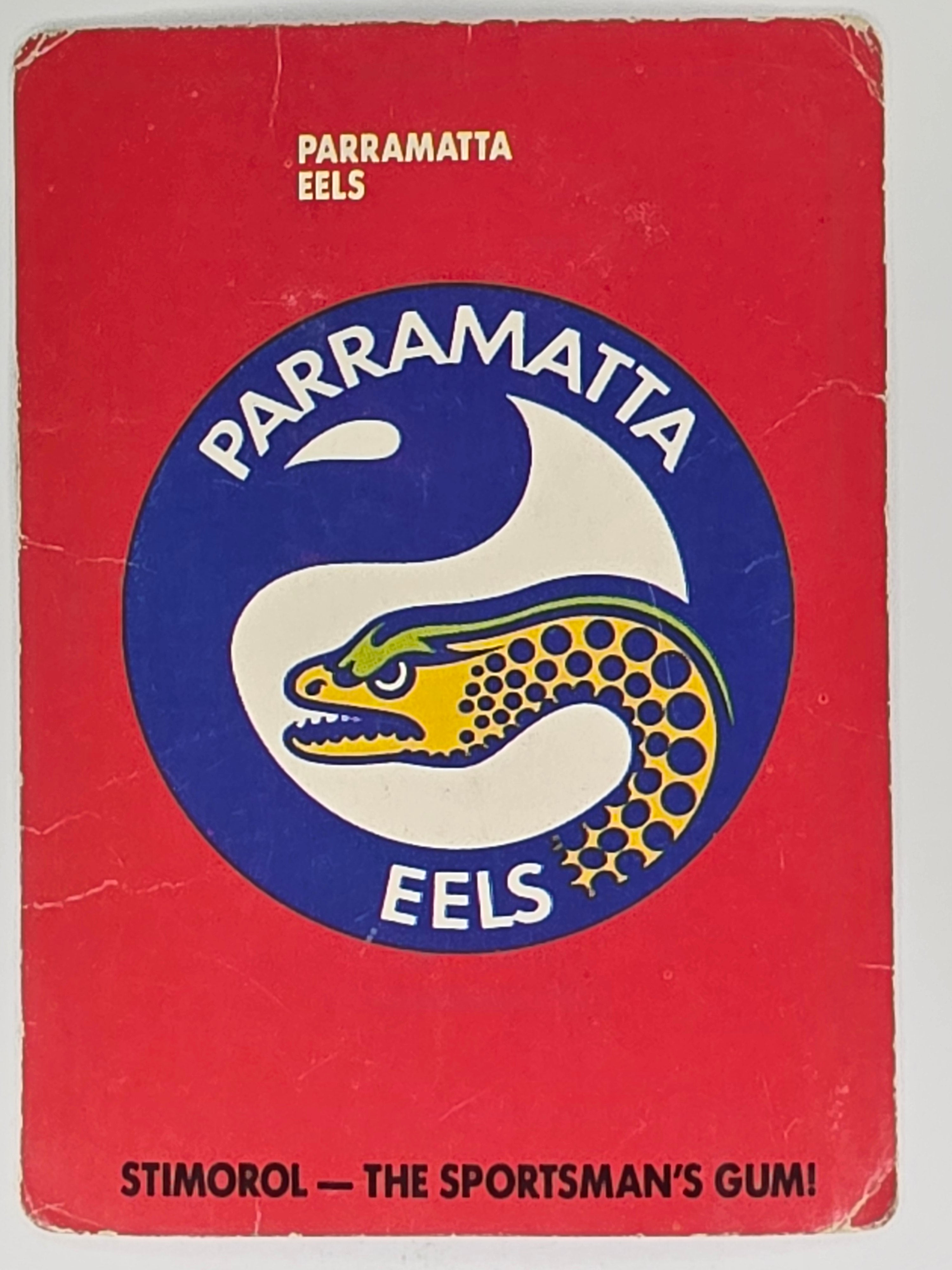 NRL 1989 Scanlens | #99 Parramatta Eels Logo (a)