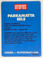 NRL 1989 Scanlens | #99 Parramatta Eels Logo (a)
