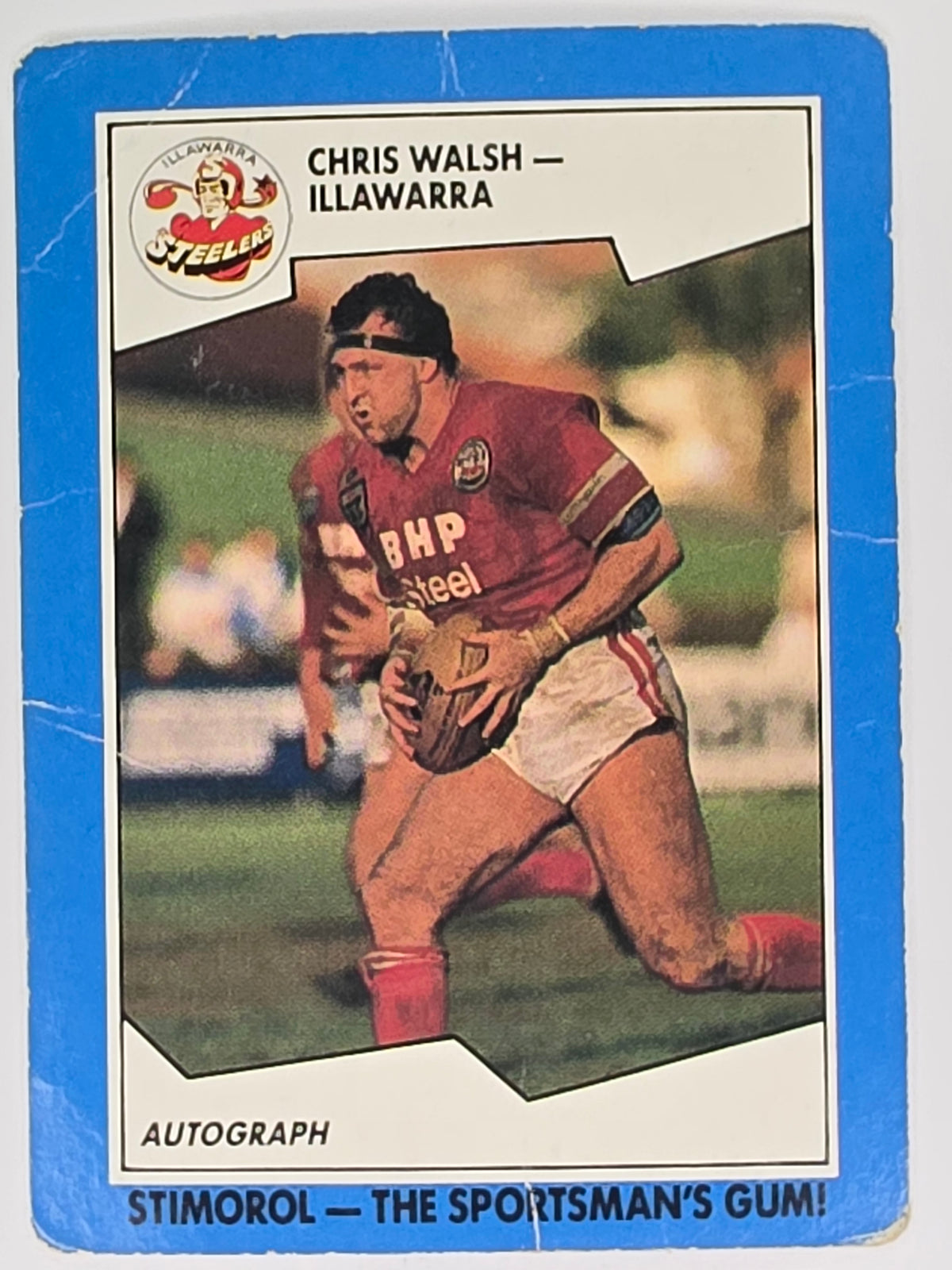 NRL 1989 Scanlens | #122 Chris Walsh | Illawarra Steelers