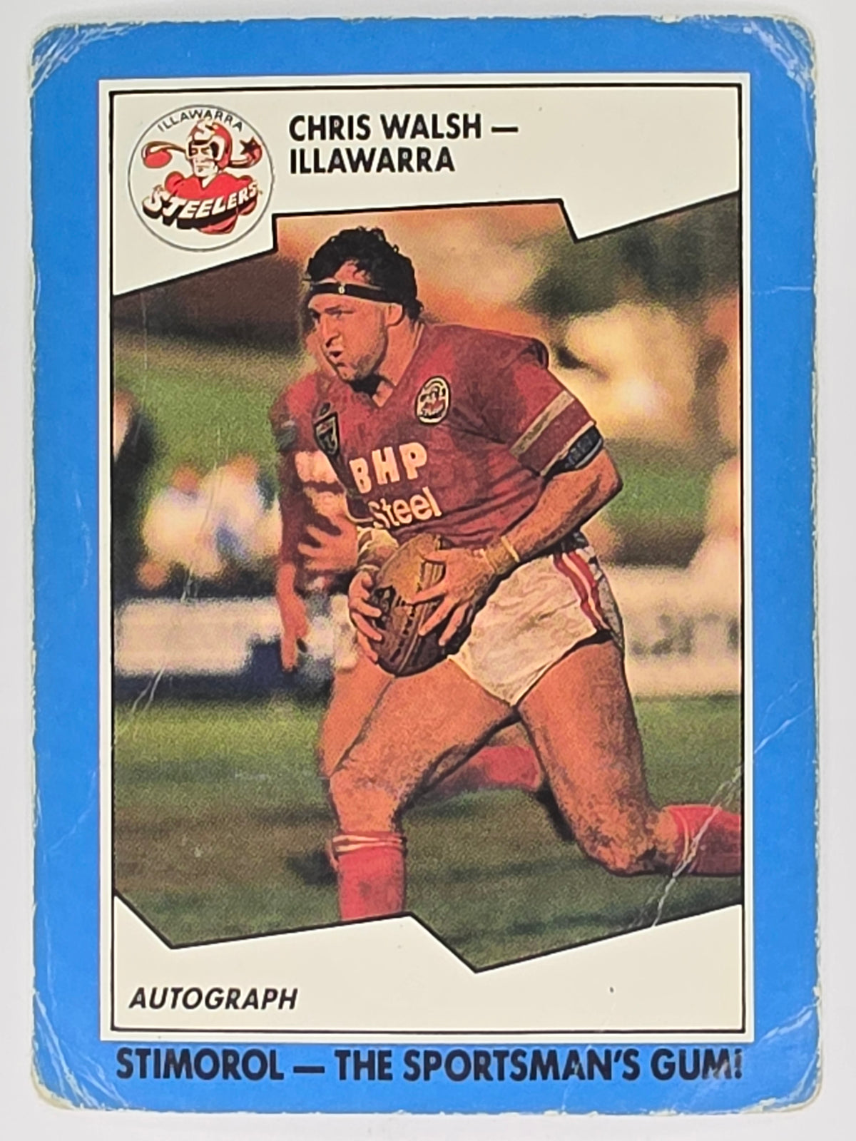 NRL 1989 Scanlens | #122 Chris Walsh | Illawarra Steelers (a)