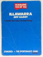 NRL 1989 Scanlens | #124 Jeff Hardy | Illawarra Steelers (a)