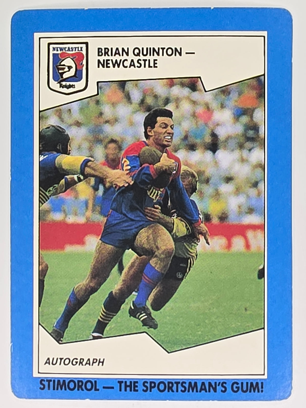 NRL 1989 Scanlens | #129 Brian Quinton | Newcastle Knights