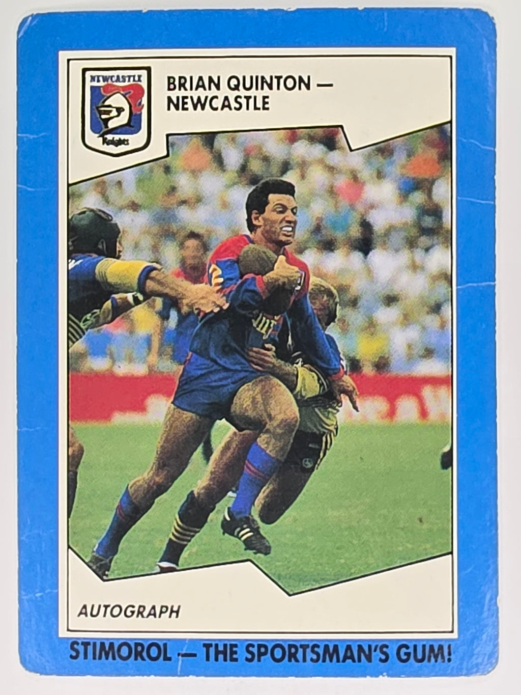 NRL 1989 Scanlens | #129 Brian Quinton | Newcastle Knights (a)