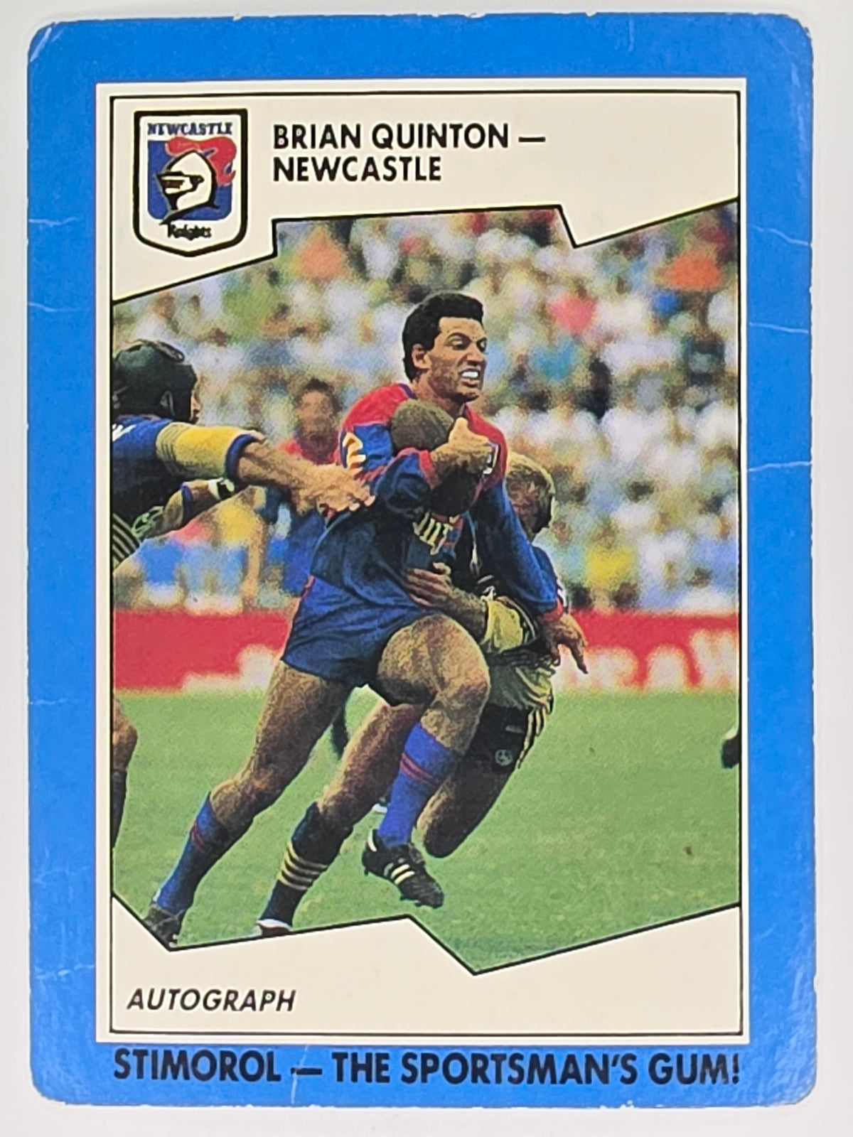NRL 1989 Scanlens | #129 Brian Quinton | Newcastle Knights (a)