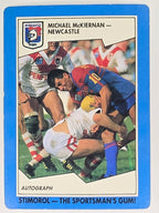 NRL 1989 Scanlens | #130 Michael McKiernan | Newcastle Knights