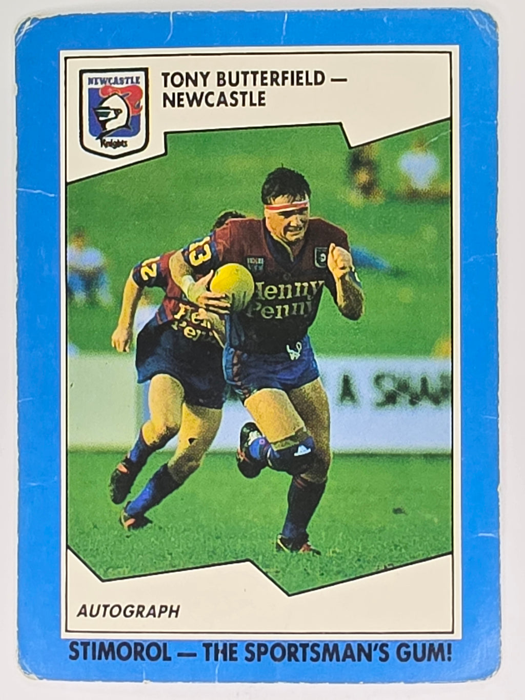 NRL 1989 Scanlens | #133 Tony Butterfield | Newcastle Knights (a)
