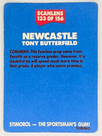 NRL 1989 Scanlens | #133 Tony Butterfield | Newcastle Knights (a)