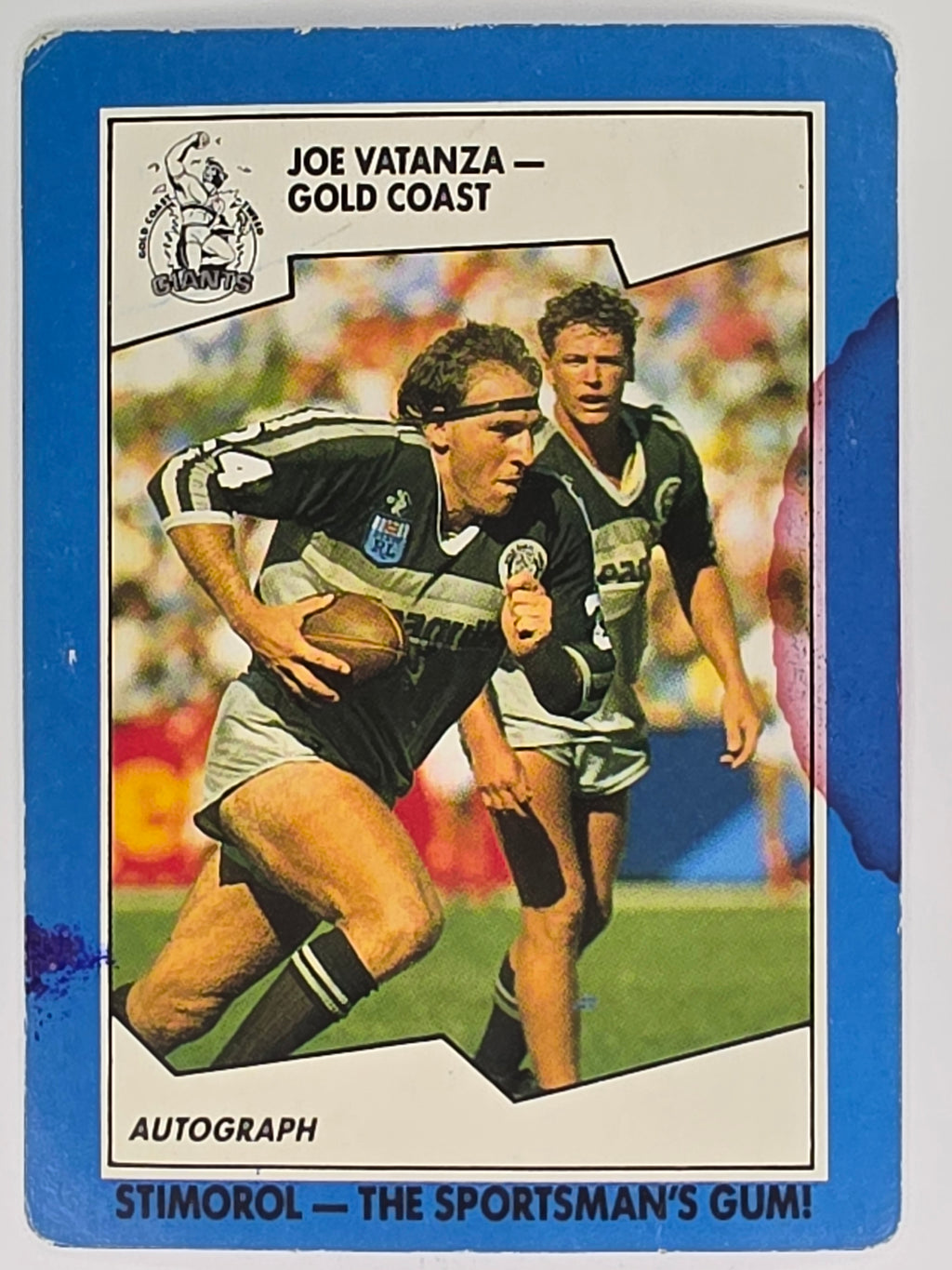 NRL 1989 Scanlens | #135 Joe Vatanza | Gold Coast Giants