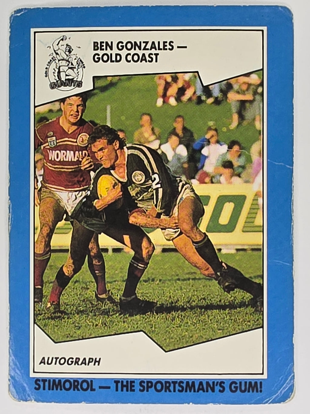 NRL 1989 Scanlens | #139 Ben Gonzales | Gold Coast Giants