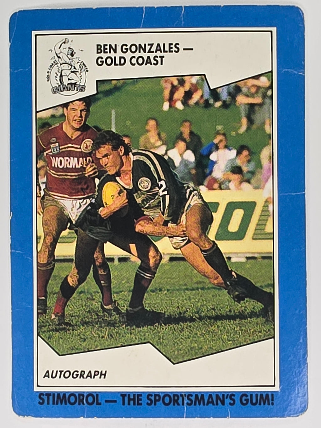 NRL 1989 Scanlens | #139 Ben Gonzales | Gold Coast Giants (a)