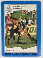 NRL 1989 Scanlens | #139 Ben Gonzales | Gold Coast Giants (a)