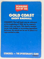 NRL 1989 Scanlens | #140 Geoff Bagnall | Gold Coast Giants