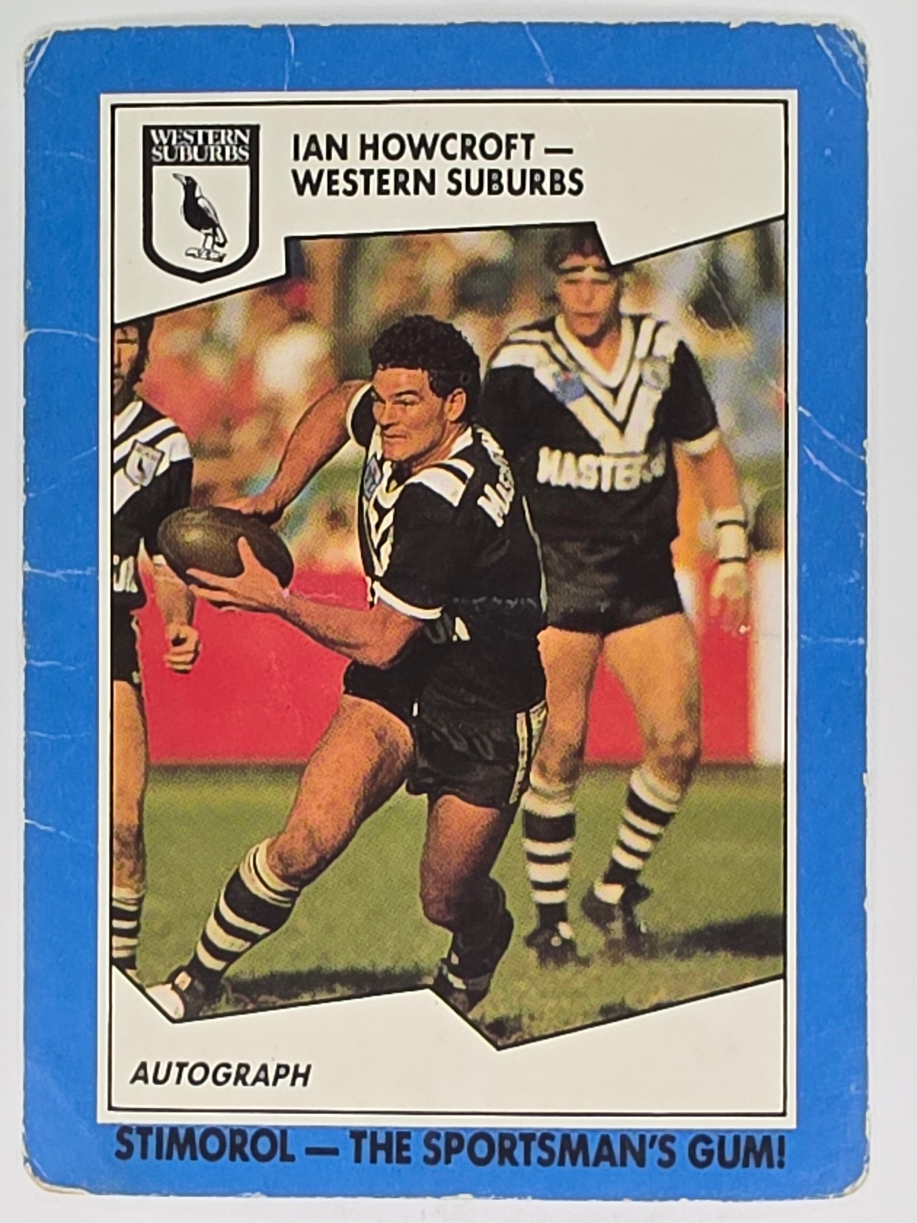 NRL 1989 Scanlens | #147 Ian Howcroft | Western Suburbs Magpies