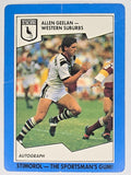 NRL 1989 Scanlens | #148 Allen Geelan | Western Suburbs Magpies (a)