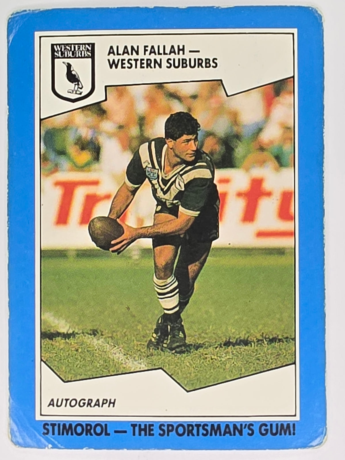 NRL 1989 Scanlens | #149 Allan Fallah | Western Suburbs Magpies