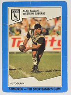 NRL 1989 Scanlens | #149 Allan Fallah | Western Suburbs Magpies (a)