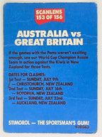 NRL 1989 Scanlens | #153 1988 World Cup