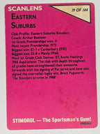 NRL 1988 Scanlens #19 Eastern Suburbs Roosters Logo