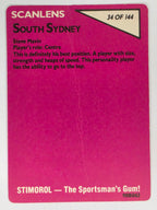 NRL 1988 Scanlens #34 Steve Mavin South Sydney Rabbitohs