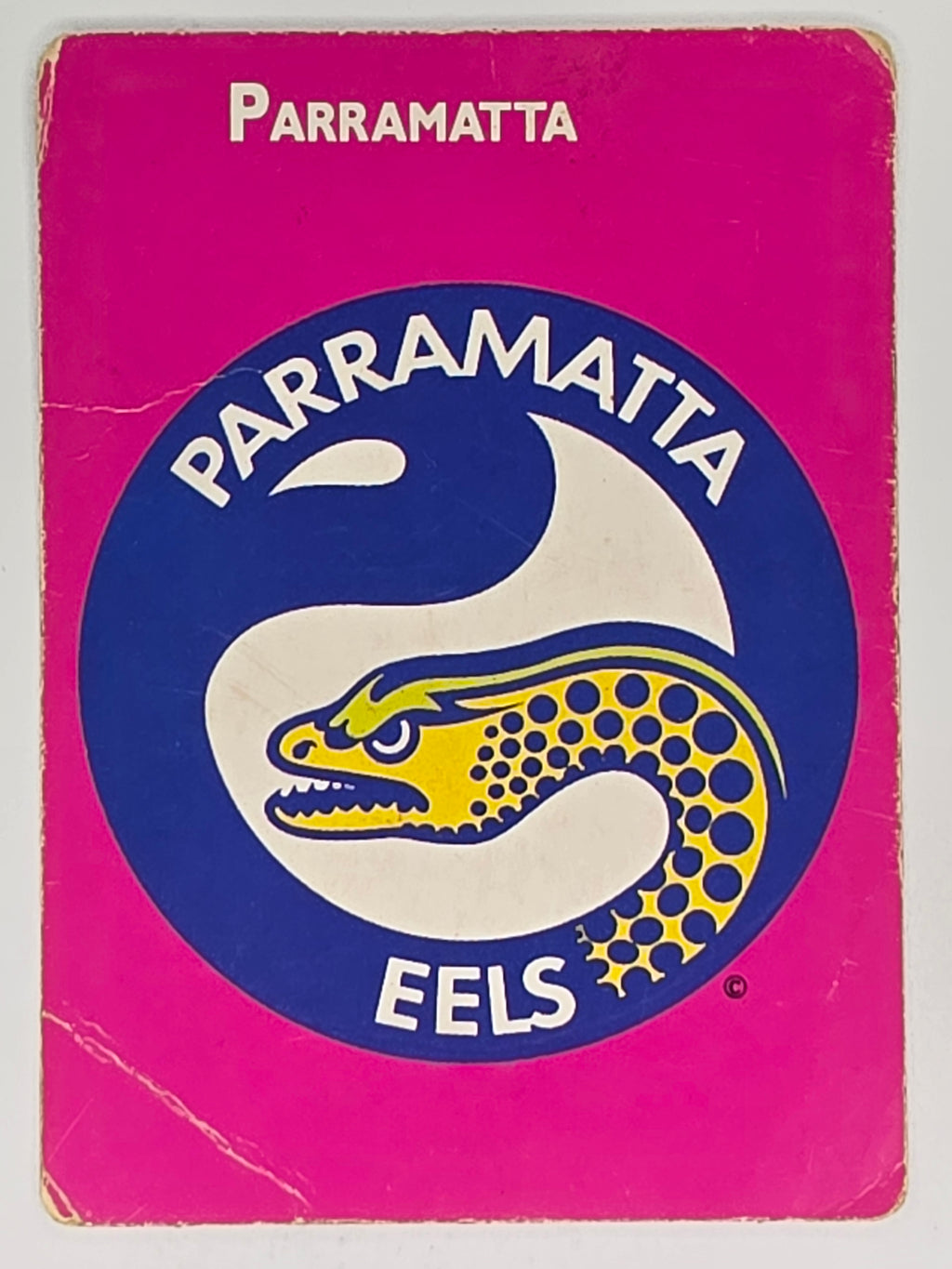 NRL 1988 Scanlens #55 Parramatta Eels Logo