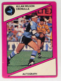 NRL 1988 Scanlens #70 Allan Wilson Cronulla Sharks