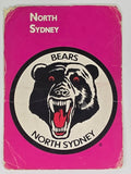 NRL 1988 Scanlens #81 North Sydney Bears Logo