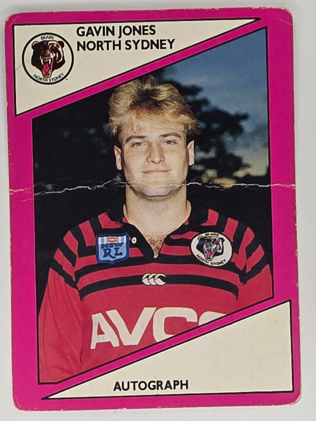 NRL 1988 Scanlens #88 Gavin Jones North Sydney Bears