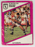 NRL 1988 Scanlens #108 Allan Fallah Western Suburbs Magpies