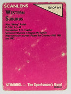 NRL 1988 Scanlens #108 Allan Fallah Western Suburbs Magpies