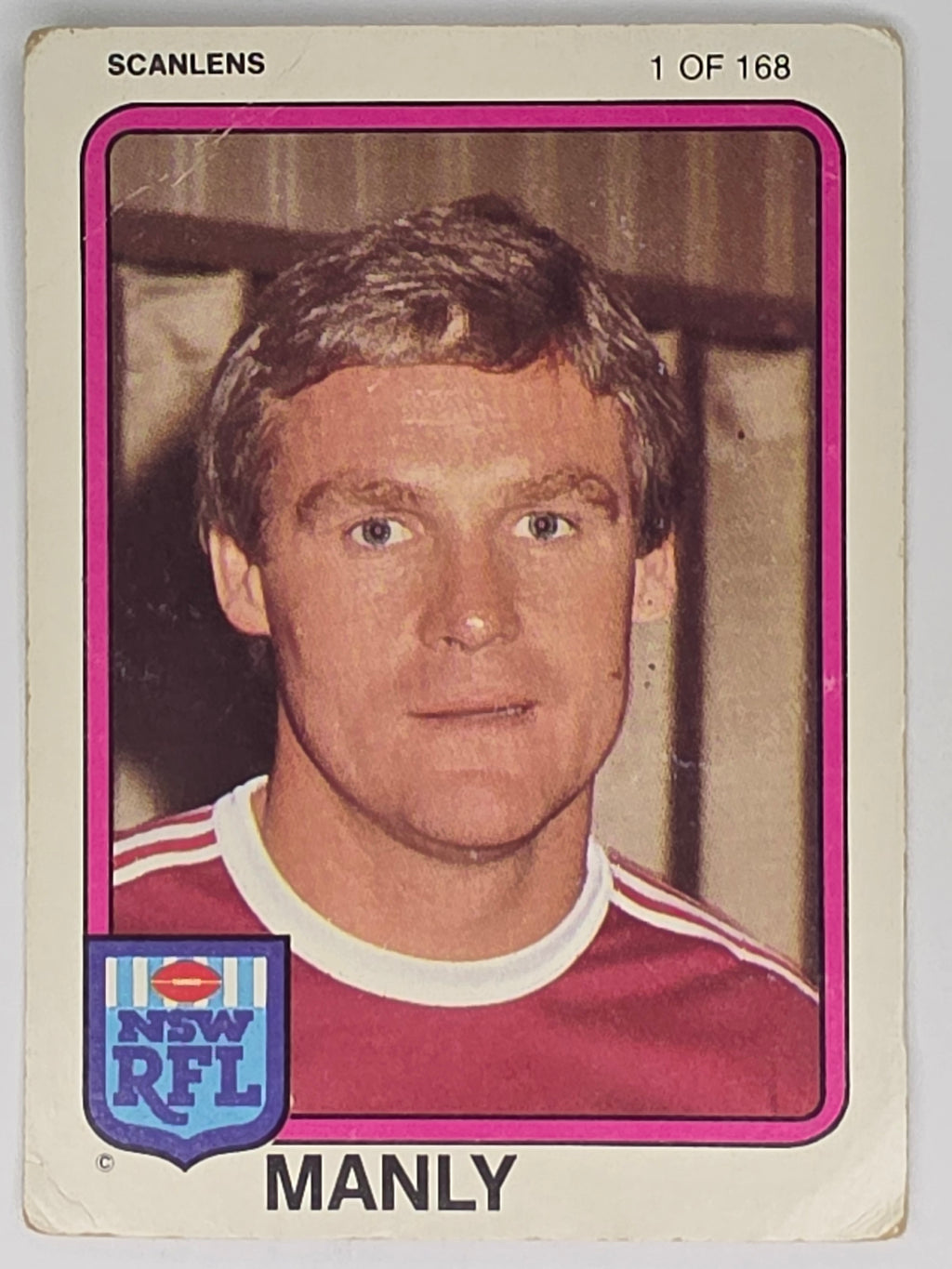 NRL 1981 Scanlens Rugby League #001 Tom Mooney Manly Sea Eagles