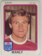 NRL 1981 Scanlens Rugby League #001 Tom Mooney Manly Sea Eagles