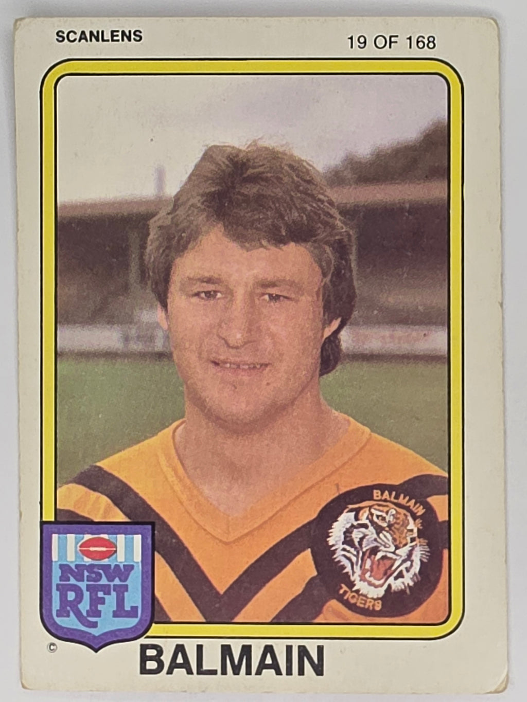 NRL 1981 Scanlens Rugby League #019 Allan McMahon Balmain Tigers