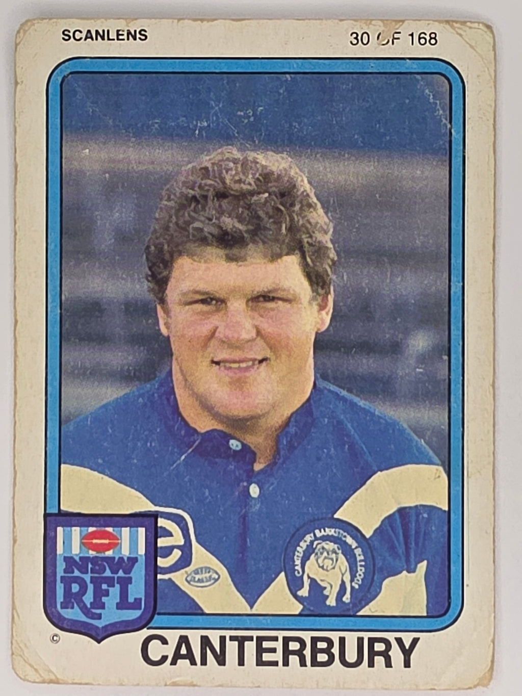 NRL 1981 Scanlens Rugby League #030 David Moffett Canterbury Bulldogs