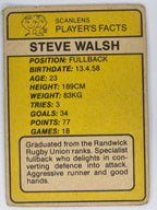 NRL 1981 Scanlens Rugby League #044 Steve Walsh South Sydney Rabbitohs