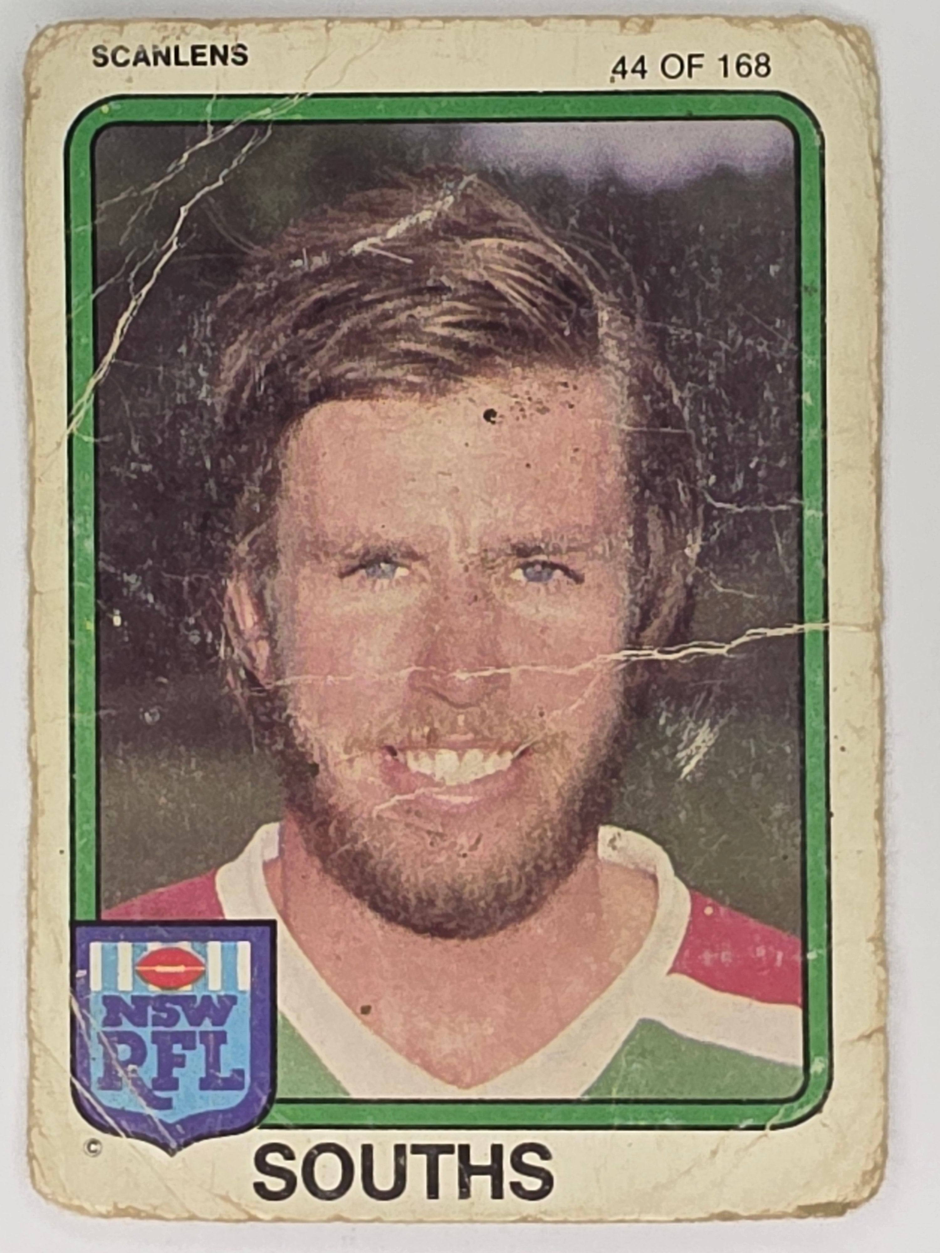 NRL 1981 Scanlens Rugby League #044 Steve Walsh South Sydney Rabbitohs (a)