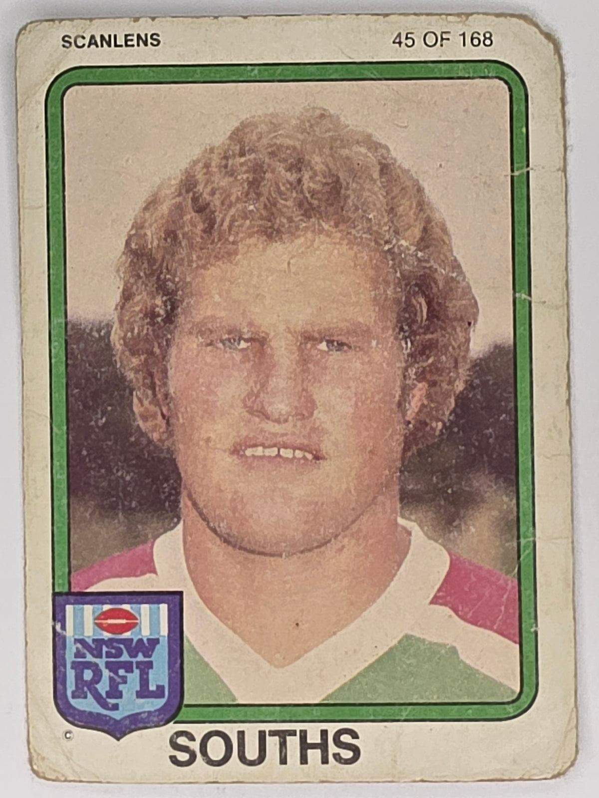 NRL 1981 Scanlens Rugby League #045 Charlie Frith South Sydney Rabbitohs