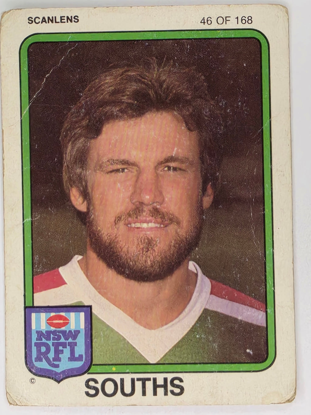 NRL 1981 Scanlens Rugby League #046 John Peek South Sydney Rabbitohs