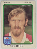 NRL 1981 Scanlens Rugby League #054 Ziggy Niszczot South Sydney Rabbitohs