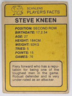 NRL 1981 Scanlens Rugby League #059 Steve Kneen Cronulla Sharks