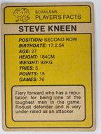 NRL 1981 Scanlens Rugby League #059 Steve Kneen Cronulla Sharks (a)
