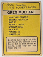 NRL 1981 Scanlens Rugby League #065 Greg Mullane Cronulla Sharks