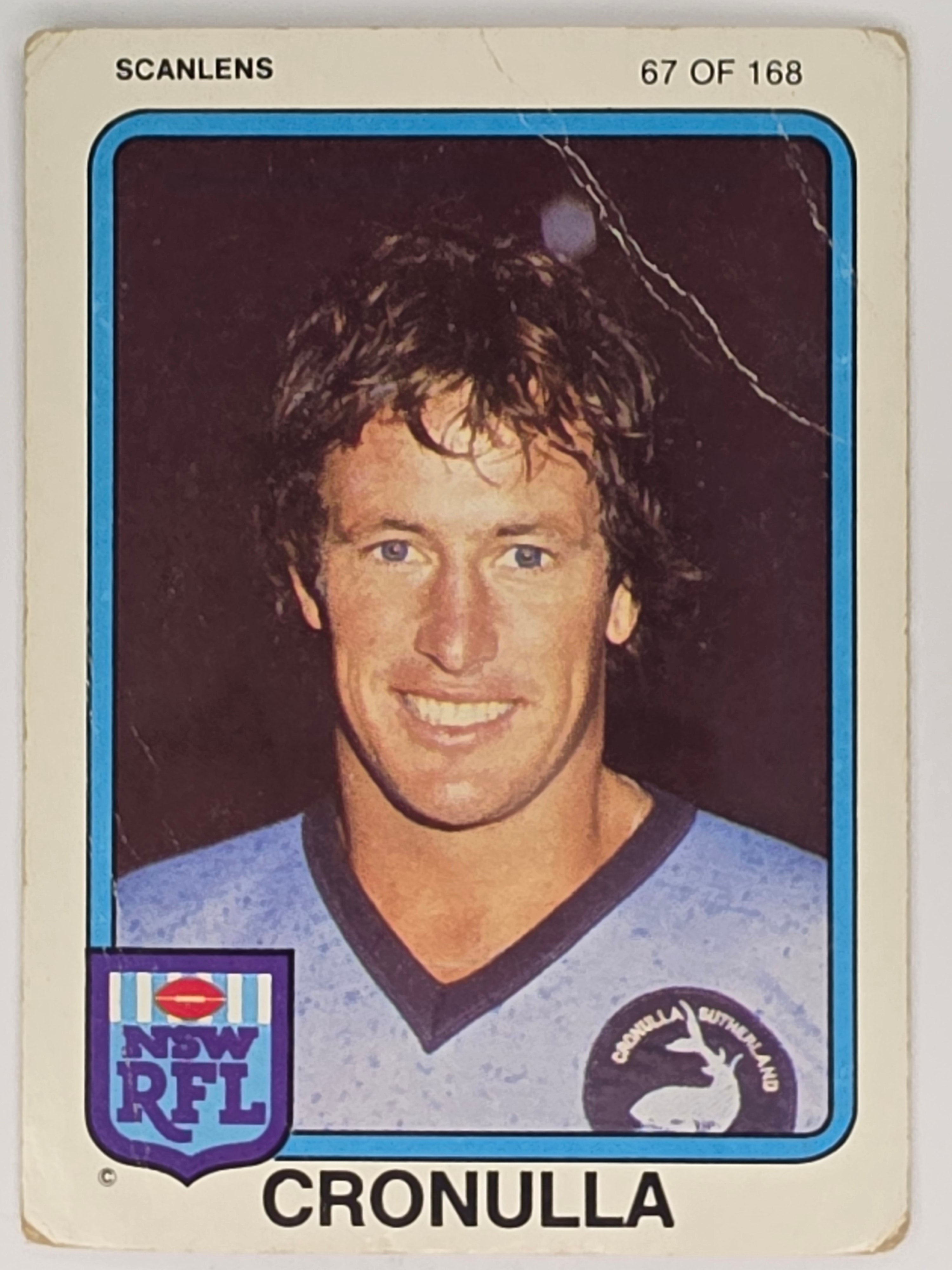 NRL 1981 Scanlens Rugby League #067 Mick Mullane Cronulla Sharks
