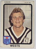 NRL 1981 Scanlens Rugby League #074 Greg Cox Western Suburbs Magpies
